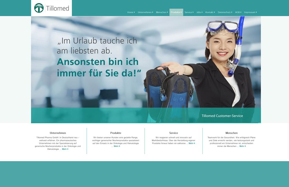 Webdesign & Webentwicklung für die Pharmazie - shinyCube - Hamburg