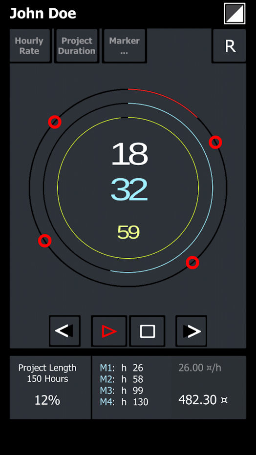Freelancer's Time Clock - App | App-Entwicklung aus Hamburg